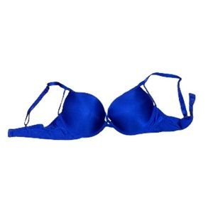 Victoria’s Secret women’s blue push up bra 36C with cross cross detail